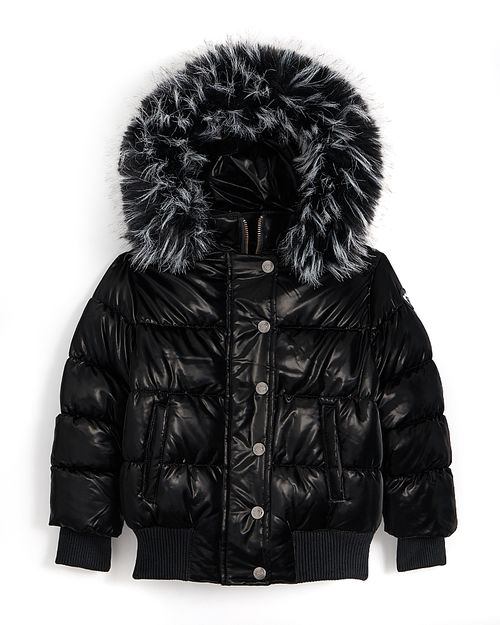 Girls' Kyla Faux Trim Coat - Little Kid, Big Kid
