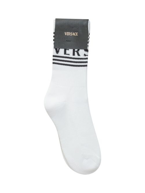 Kids White Logo Socks