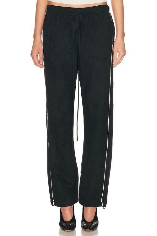 Fear of God ESSENTIALS Signature Relaxed Suede Fleece Pant in Vintage Black - Black. M also in L, S
