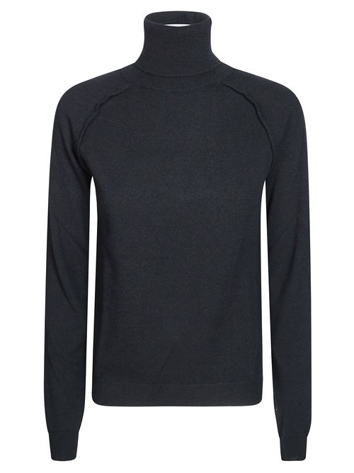 Women's Slim-Fit Polo-Neck Wool Jumper