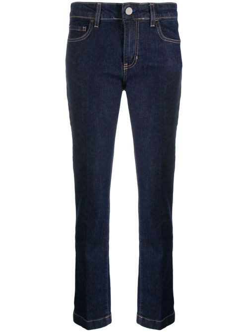 Mid-rise slim-fit jeans - Blue