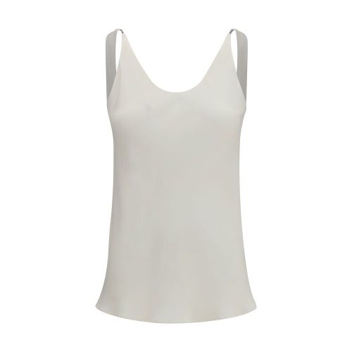 Silk Crêpe Blouse — Beige