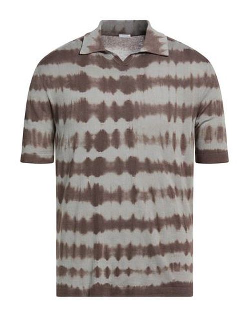 Man Sweater Brown Size 40 Cotton, Silk