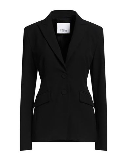 Erika Cavallini Woman Blazer Black Size 6 Polyester, Viscose, Elastane