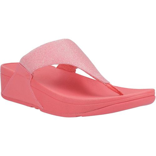 Fitflop Lulu Shimmerlux Polyester Women's Rosy Coral Sanda