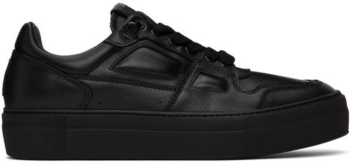 Black Leather Army de Couch low-top trainers