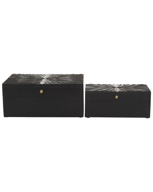 CosmoLiving by Cosmopolitan Set of 2 Decorative Boxes