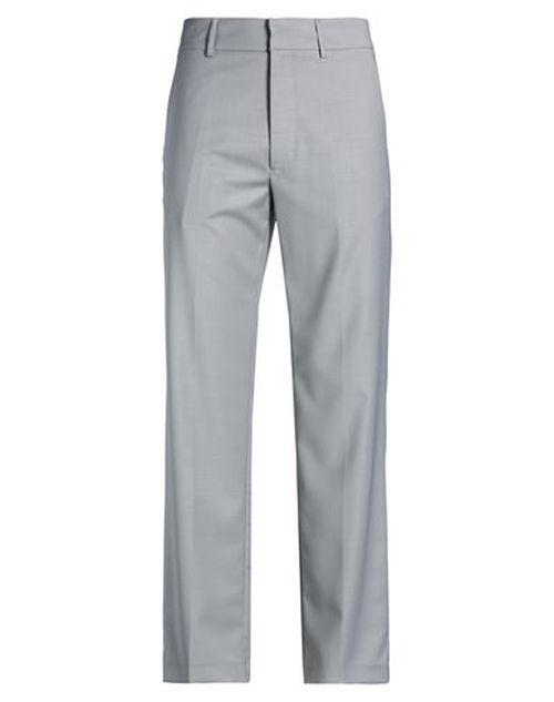 Man Pants Grey Size 34 Polyester, Virgin Wool, Elastane