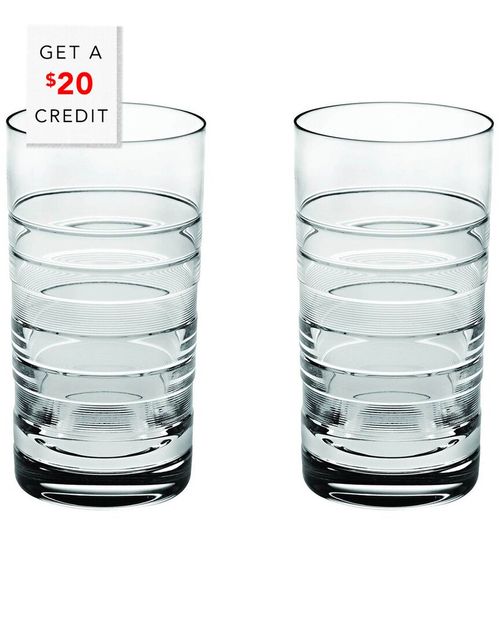 Vinyl Highball Glasses (Set Of 2) with $20 Credit