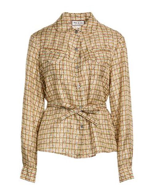 Woman Shirt Beige Size 0 Silk
