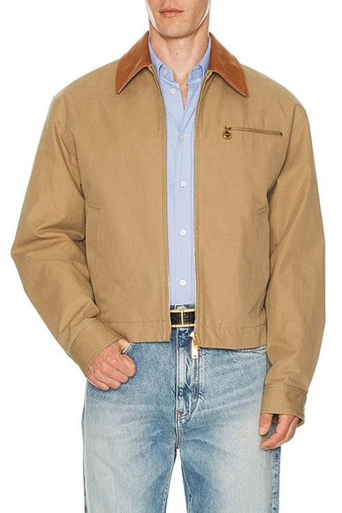 VERSACE Blouson in Warm Beige - Brown. 50 also , 48
