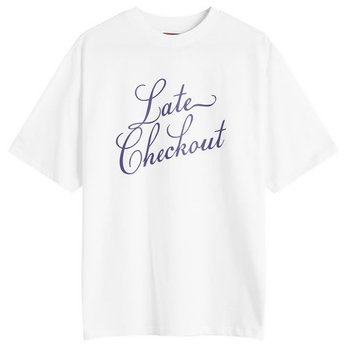 Men's Blue Script T-Shirt in White