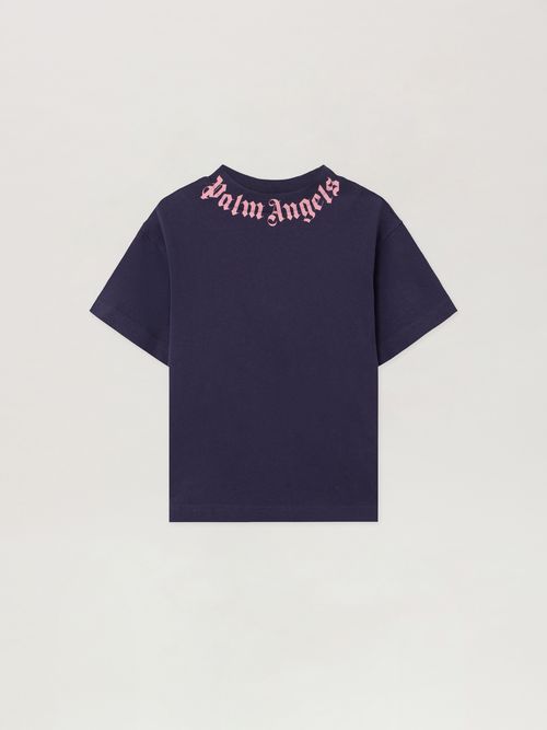 Neck Logo Reg.tshirt S/s Kids  Navy Blue