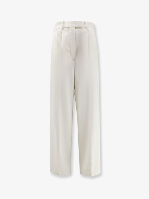 Wool and Mohair Trousers — White