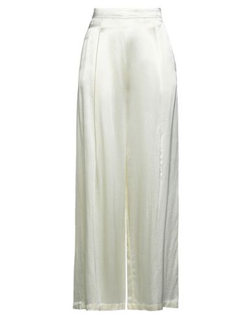 Woman Pants Cream Size 4 Acetate, Viscose
