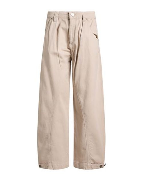Woman Pants Beige Size 26 Cotton