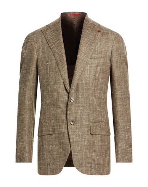 Man Blazer Military green Size 38 Wool, Silk, Linen, Polyamide