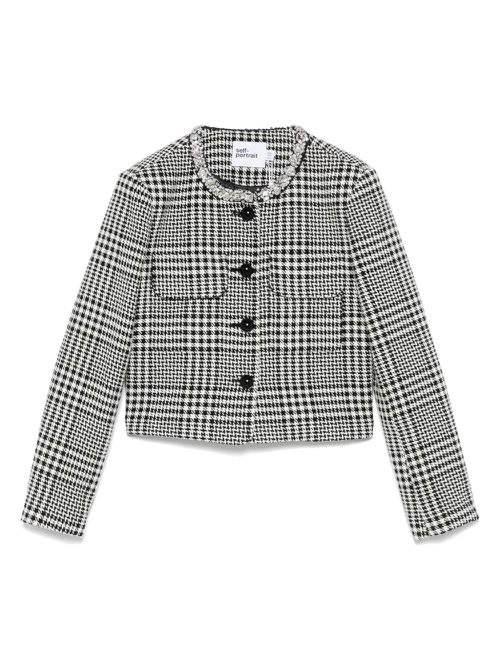 Wool Blend Checked Jacket