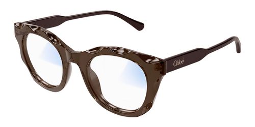Chloé CH0296S 001 Women’s Eyeglasses Brown Size 49 (Frame Only) - Blue Light Block Available