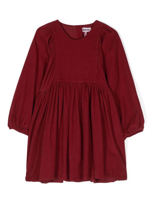 Caiosi corduroy dress - Red