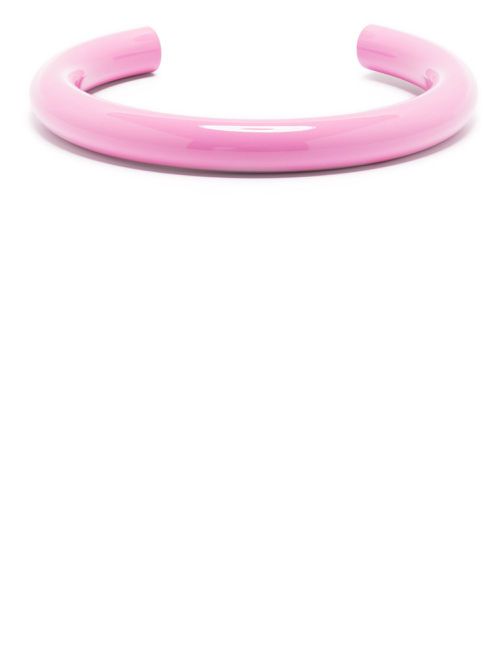 Aurum polished single-loop necklace - Pink