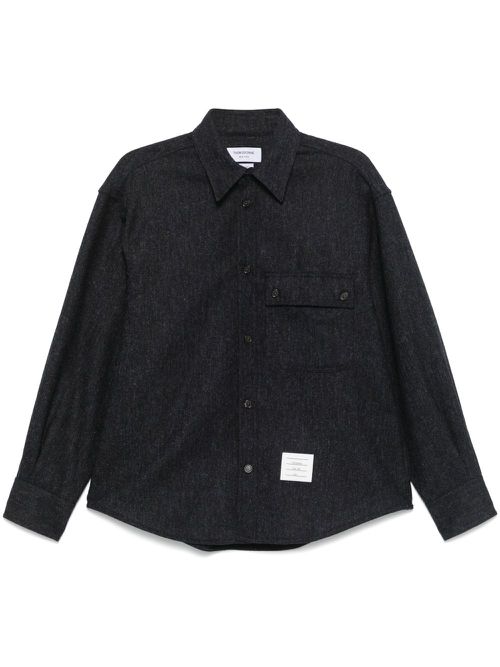 Tweed shirt - Blue