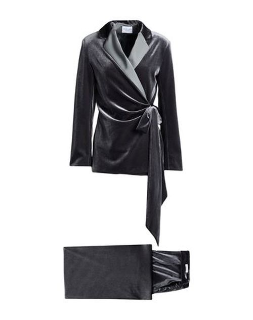 Woman Suit Grey Size 6 Polyester, Viscose, Polyamide, Elastane