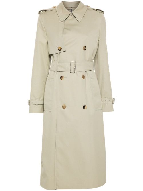 Double-breasted trench coat