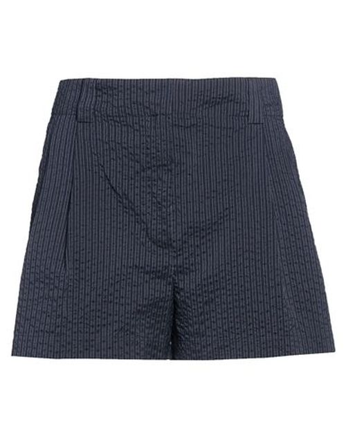 Maison Kitsuné Woman Shorts & Bermuda Shorts Midnight blue Size 4 Polyester, Cotton