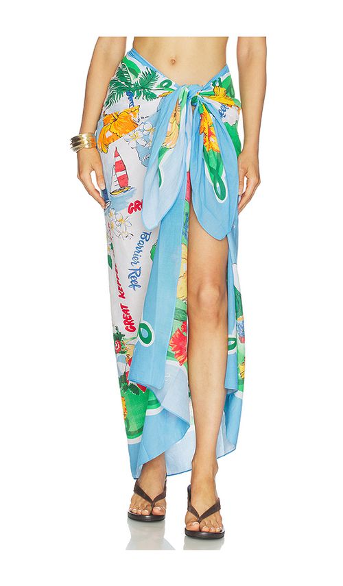 Seafolly Viva Vacation Sarong in Blue,Green