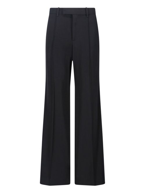 Viscose-Silk Wide-Leg Trousers for Women