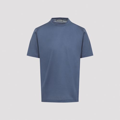 T-Shirt Blue Cotton Tshirt - Men