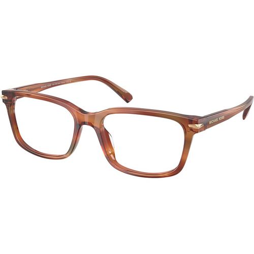 Michael Kors Hombre Michael Kors MK4188U SEAL HARBOR 4039 Monturas ópticas Acetato Marrón Transparente Cuadrada Norma