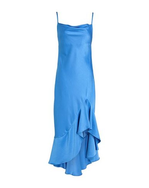 Woman Midi dress Azure Size 10 Polyester