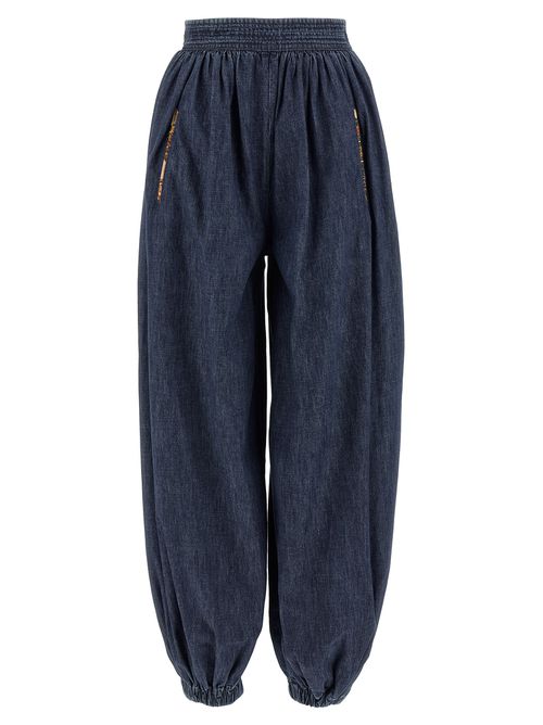 Valentino Garavani - Valentino Garavani Denim Chambray Pants Blue