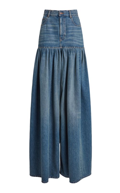 Rigid High-Rise Palazzo Jeans - Moda Operandi