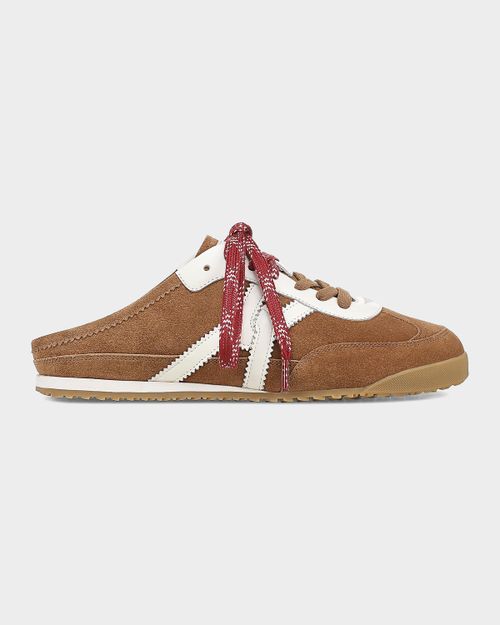 Nicoline Mixed Leather Sneaker Mules