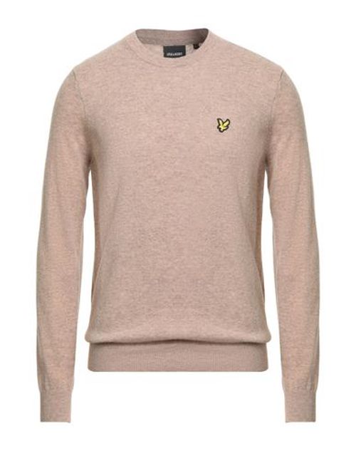 Man Sweater Sand Size M Lambswool, Nylon