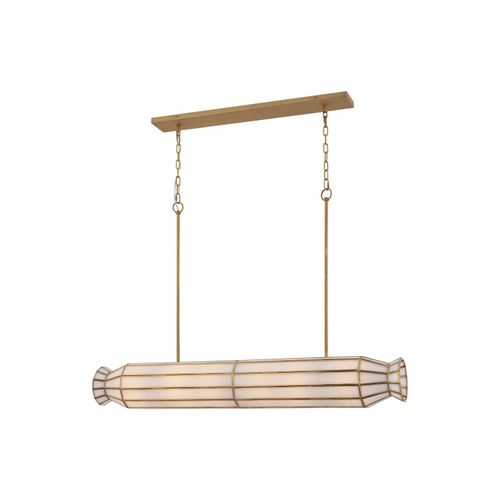 Legacy Brass Linear Chandelier from the Jaxen Collection