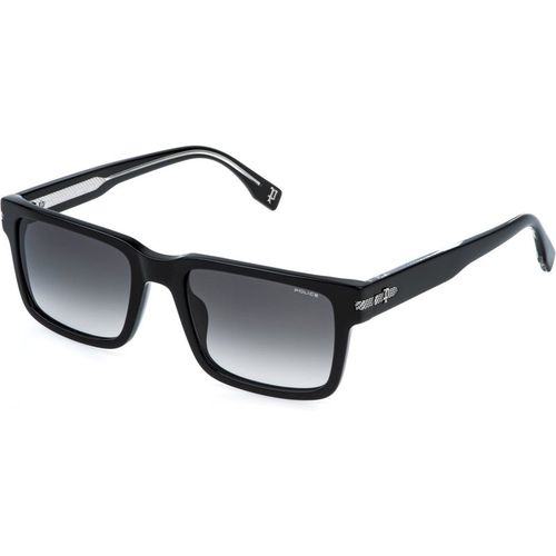 Police Hombre Police SPLR75 GRIND 2 700 Gafas de sol Acetato Negro Fumar Cuadrada Normal Matizado