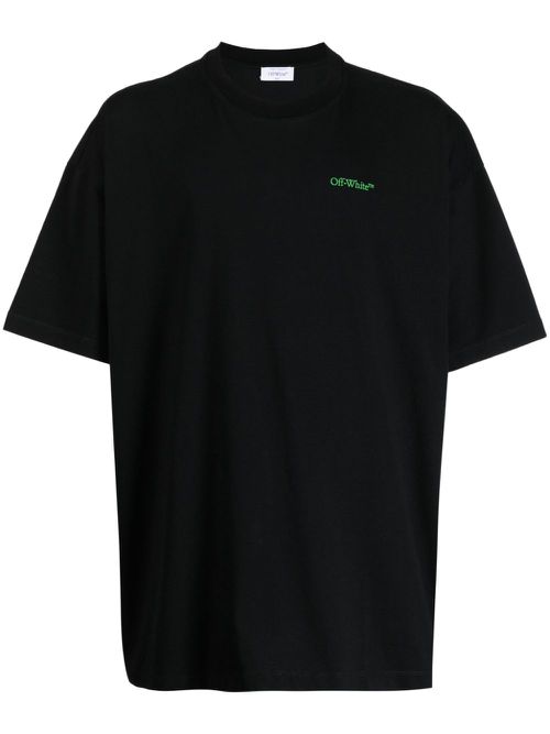 Moon Tab cotton T-shirt - Black