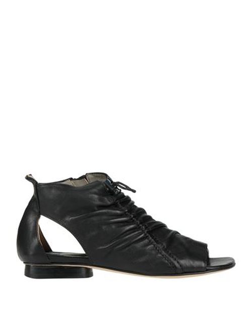 Woman Ankle boots Black Size 4 Leather
