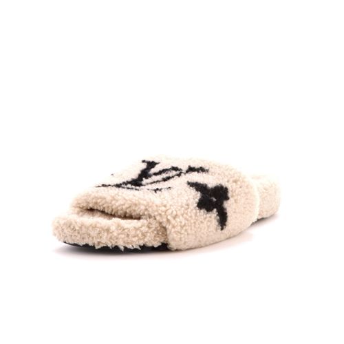 Women's Paseo Flat Comfort Slide Sandals Shearling