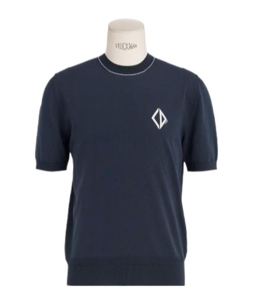 CD Diamond Short-Sleeved Sweater