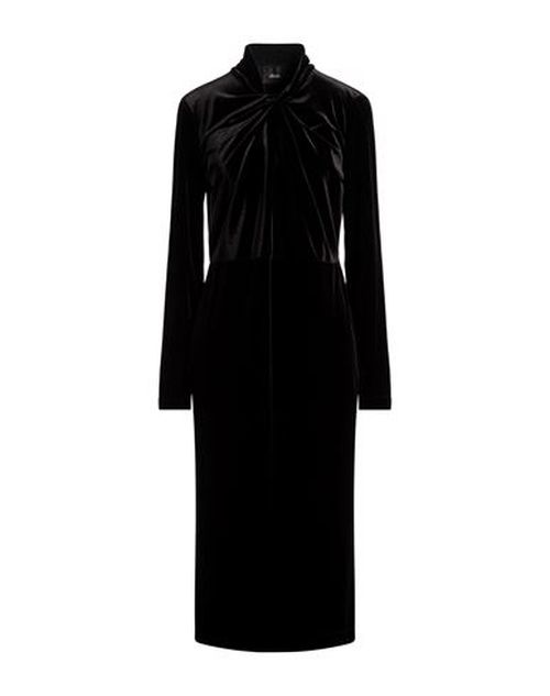 Woman Midi dress Black Size XL Polyester, Elastane