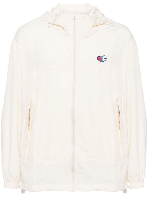 Logo-print lightweight jacket - Neutrals