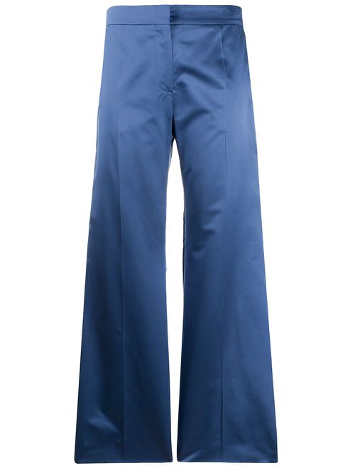 Valentino Garavani wide leg tailored trousers - Blue
