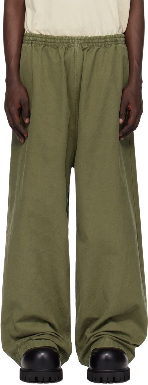 Balenciaga Khaki Baggy Sweatpants