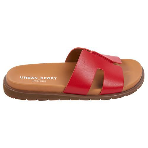 Urban Sport 여성 Hanley Flat Footbed Sandal - White