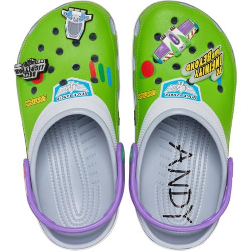Crocs® Toy Story Classic Clogs – Perforated Shoes for Men and Women – EVA Outsole & Midsole – Water-Friendly Blue Grey/Buzz Light Year Men's